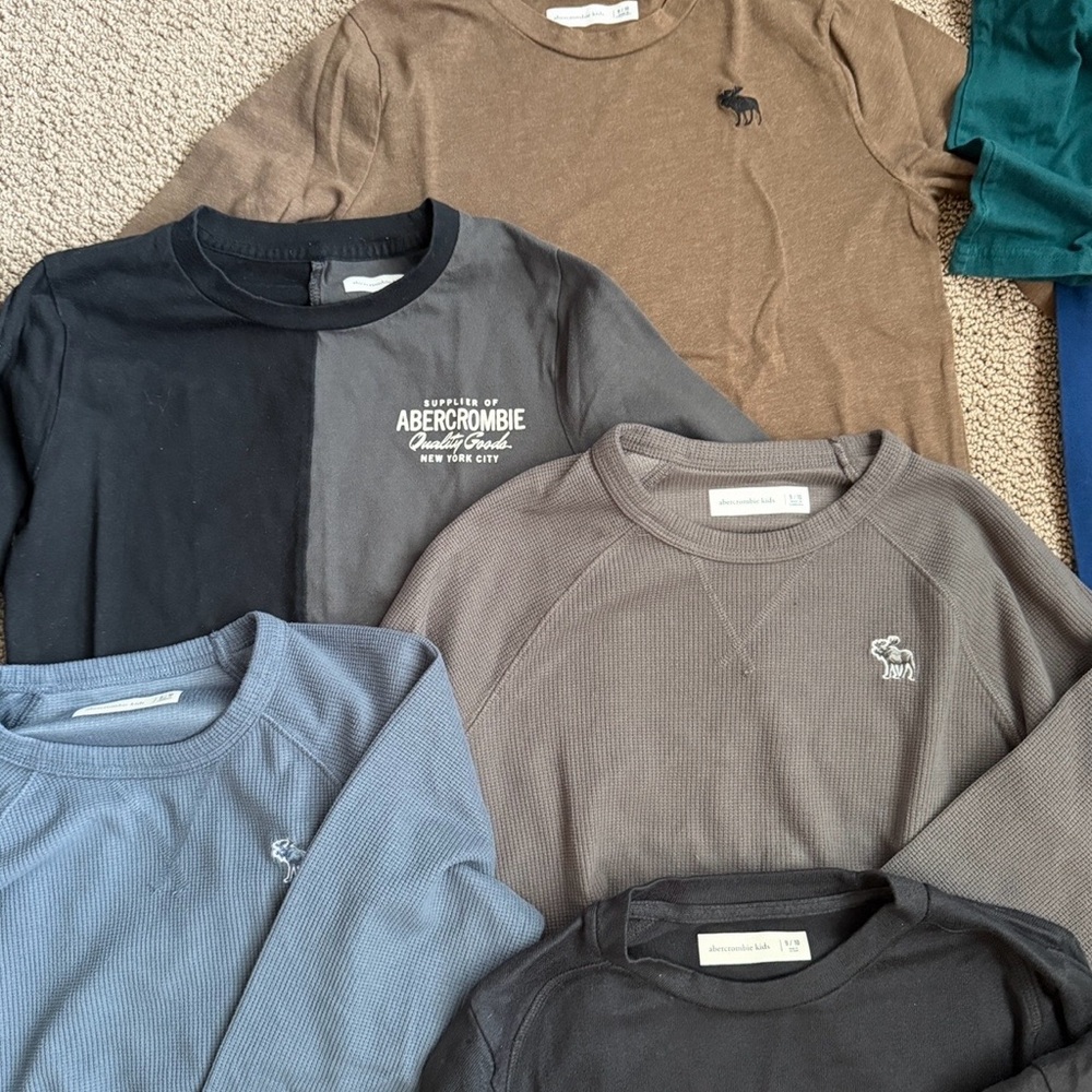 Abercrombie & Fitch Kids Assorted Long Sleeve Shirts - size 9/10